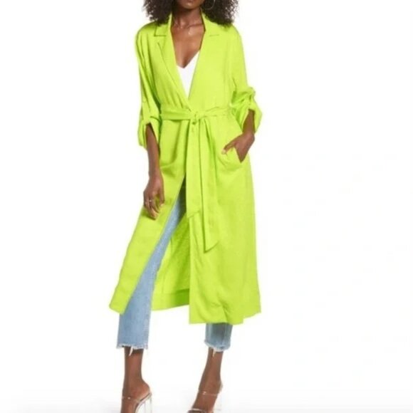 AFRM Hendrix Neon Longline Lightweight Duster - Picture 4 of 9